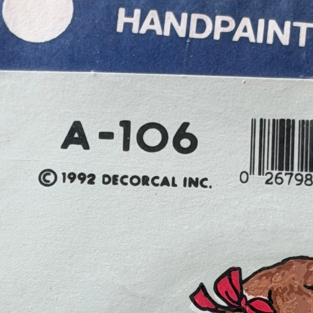 Vintage Dogs Decals New Decoral 90s  Handpainted Rare USA Decorating Cute‎ Retro